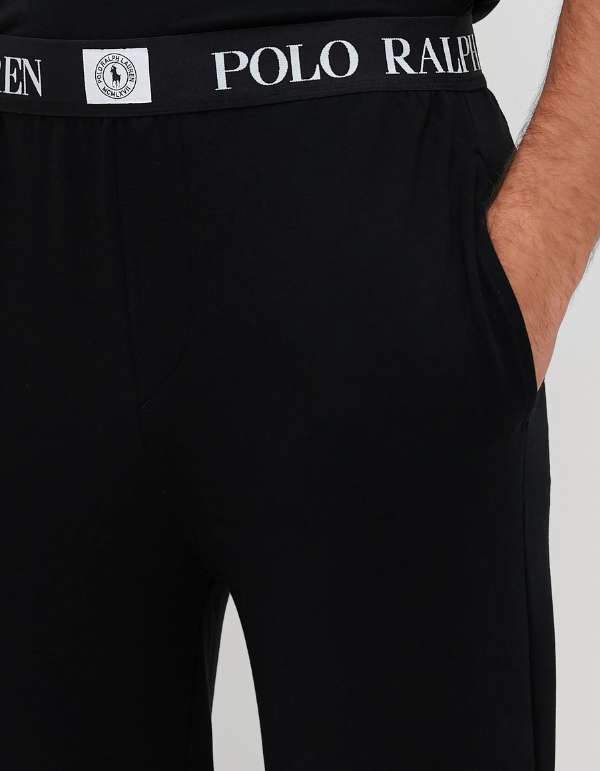 Polo Ralph Lauren Pantalone Jogger In Felpa Leggera Con Elastico Logato Nero – dettaglio prodotto 2 – Master SKU RLU_714962529012_NERO