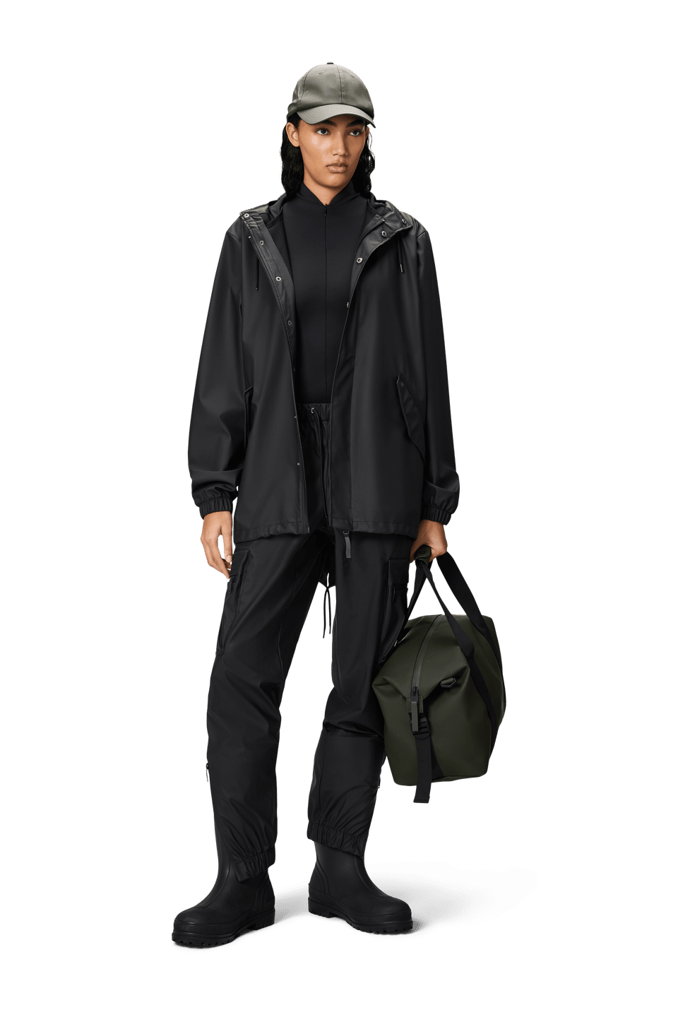 Rains Fishtail Jacket Black – dettaglio prodotto 7 – Master SKU RNS_18010_BLACK