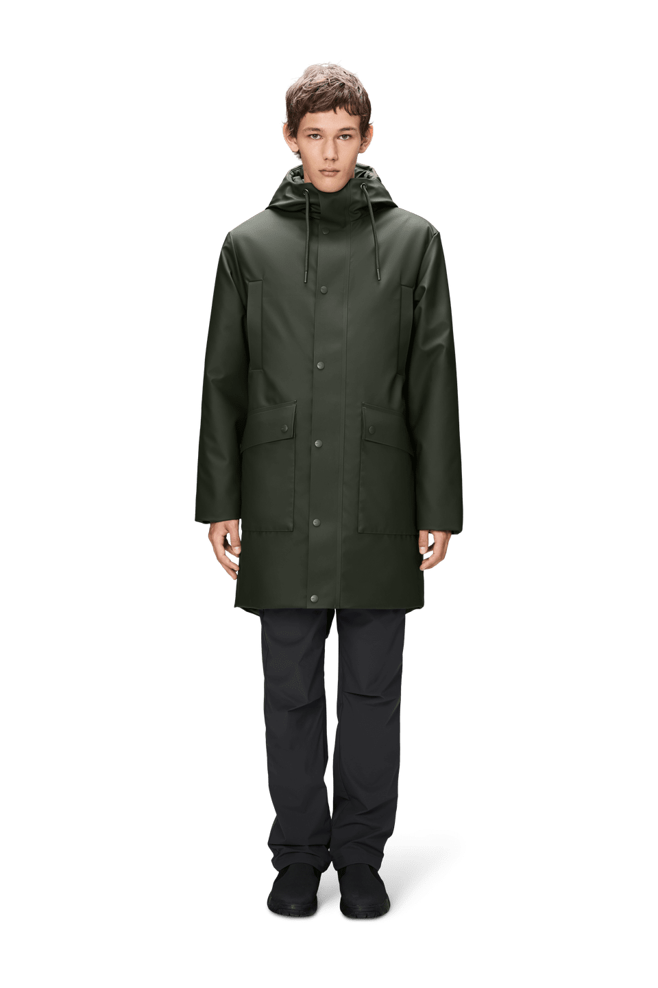 Rains Long Parka Green – dettaglio prodotto 3 – Master SKU RNS_21460_GREEN