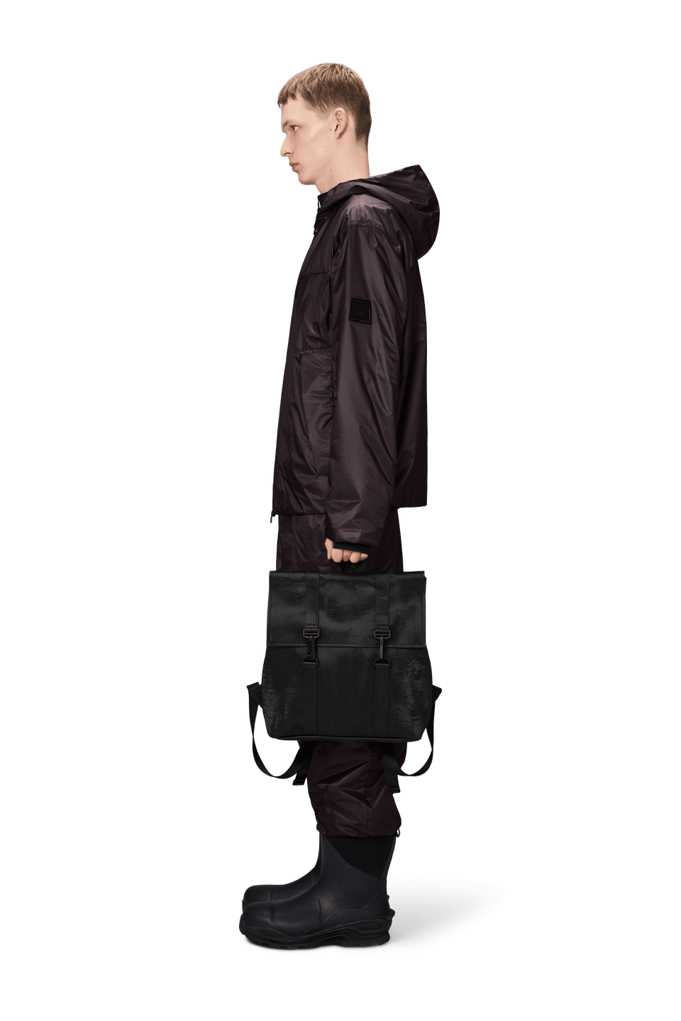 Rains Msn Bag Mini W3 Coal – vista principale – Master SKU RNS_13310_COAL