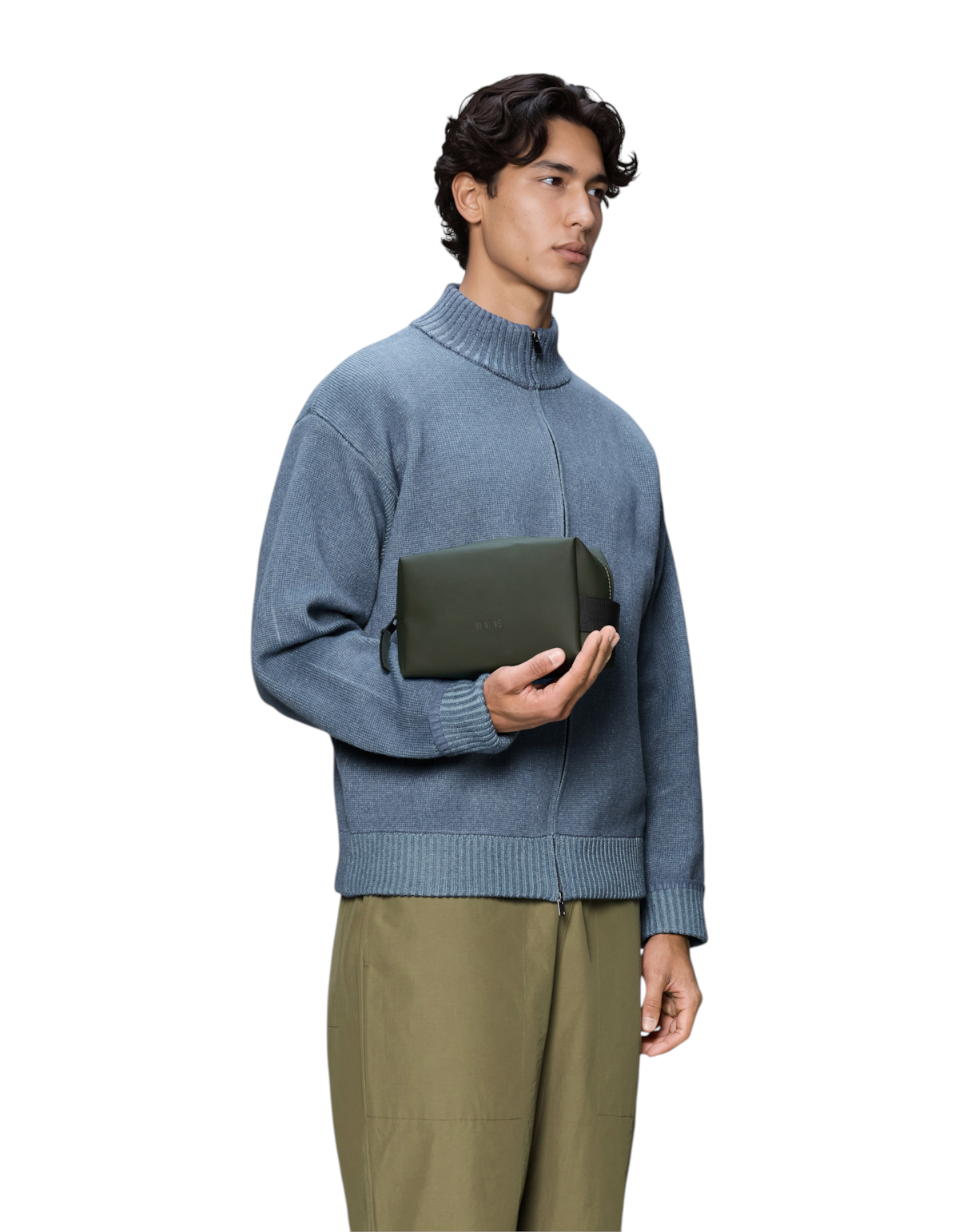 Rains Wash Bag Small Green - immagine 2