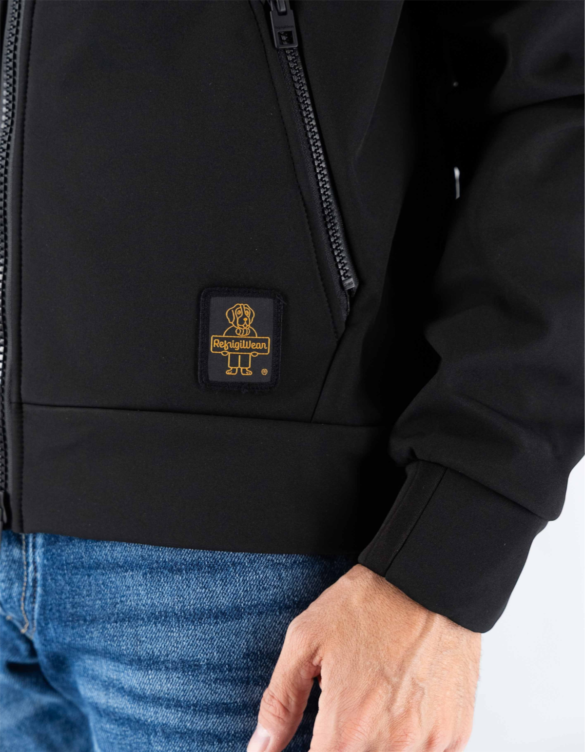 RefrigiWear Speed Jacket Black – capospalla uomo antivento FW26