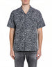 Replay Camicia Uomo Blu Relaxed Fit Stampa Floreale Cotone – vista principale – Master SKU RPY_M4157_00075102_020