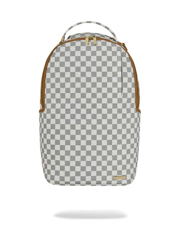 Sprayground Graff Embossed Cream Check Dlxsv Backpack – vista principale – Master SKU SPR_910B8848NSZ