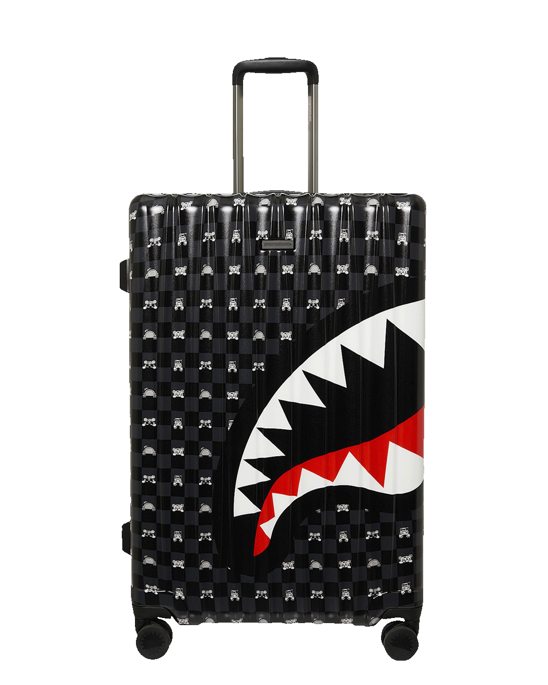 Sprayground Gray Peeking Character Sketch Large Hard Luggage – vista principale – Master SKU SPR_910CL306NSZ