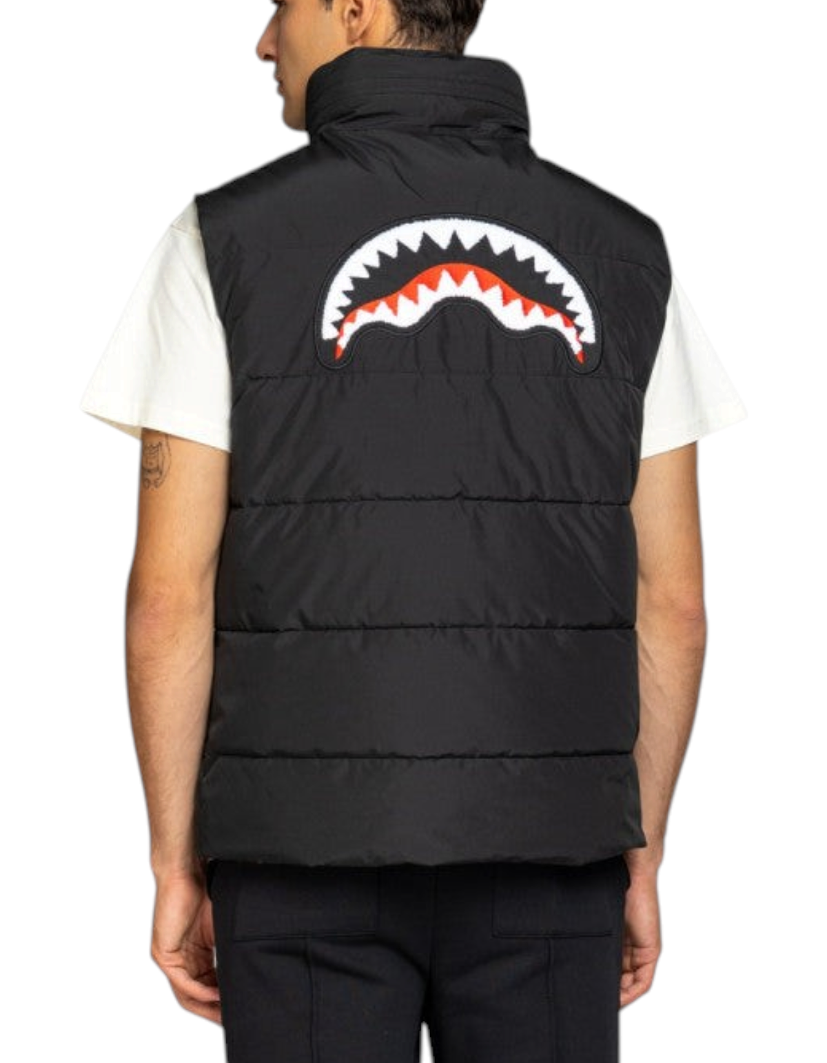Sprayground Special Ops Air Cargo Padded Double Vest – retro con logo Shark