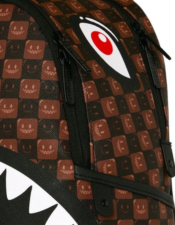 Sprayground Zaino Sharks In Paris Wtf Bubble Brown Check Savage Backpack – dettaglio prodotto 2 – Master SKU SPR_910B9305NSZ