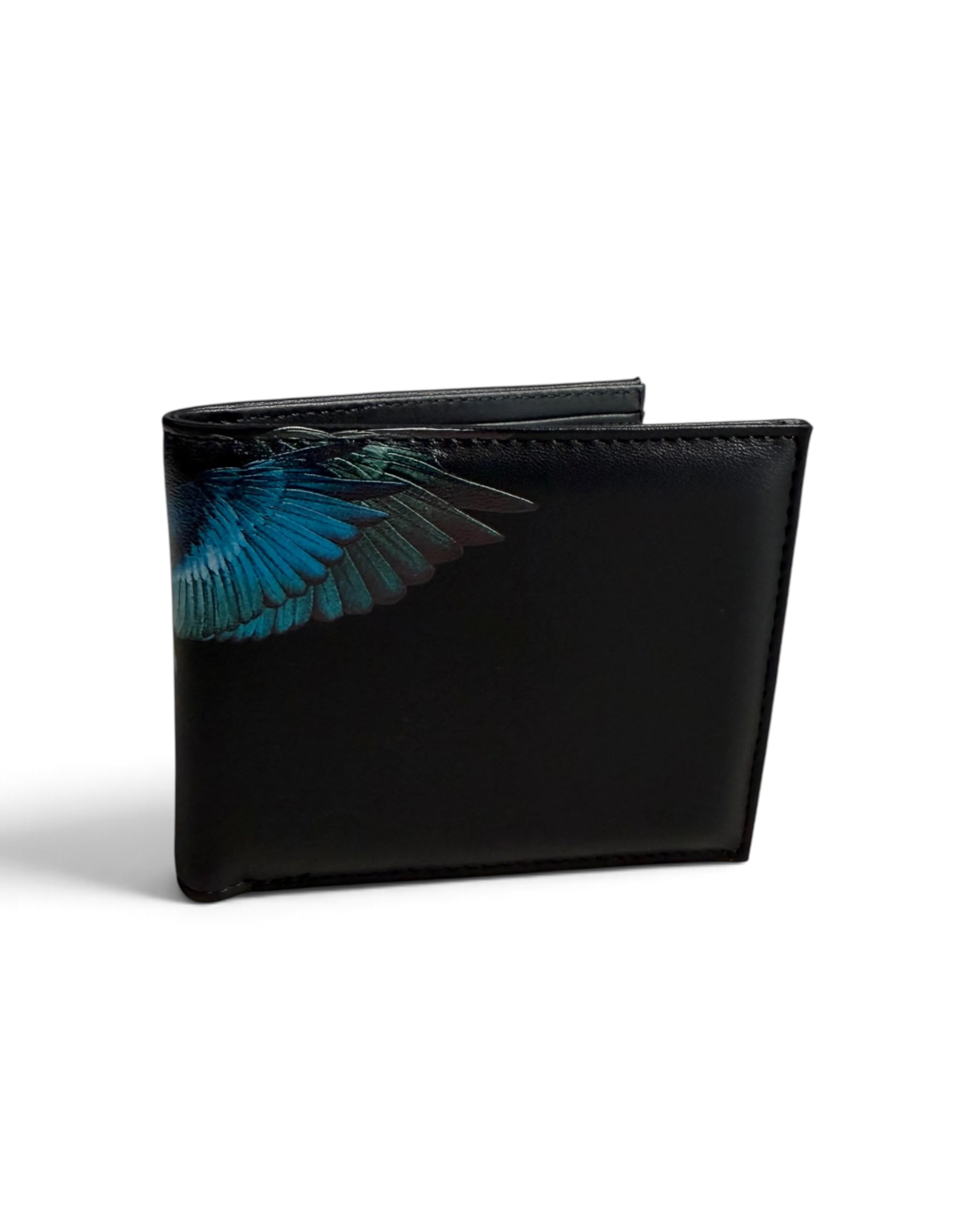 Marcelo Burlon - County Of Milan Portafoglio Smooth Nero/Turquoise Wings COMAF261042 - immagine 1