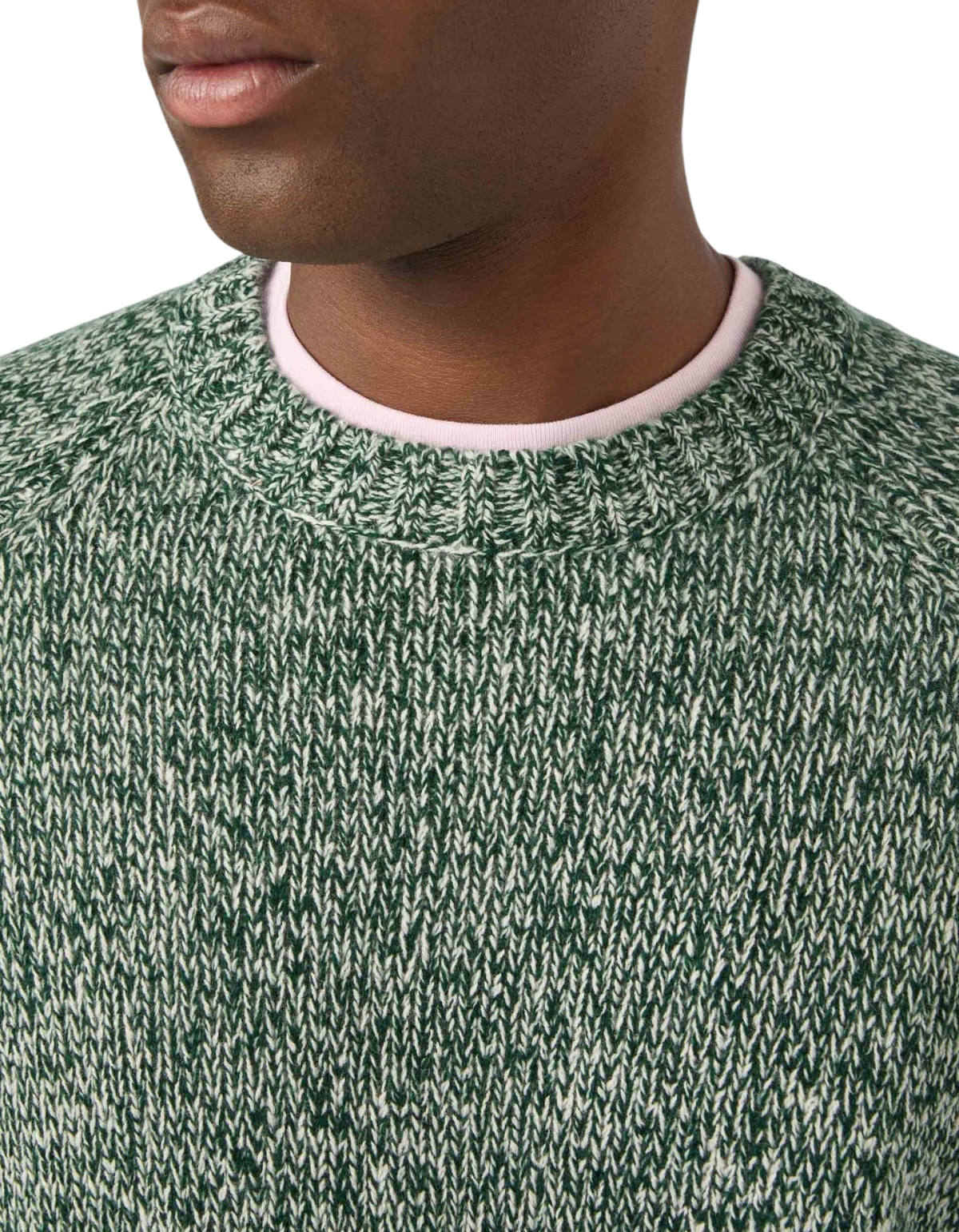 MC2 Saint Barth Maglione Girocollo Blunt Mouliné Verde British - immagine 3