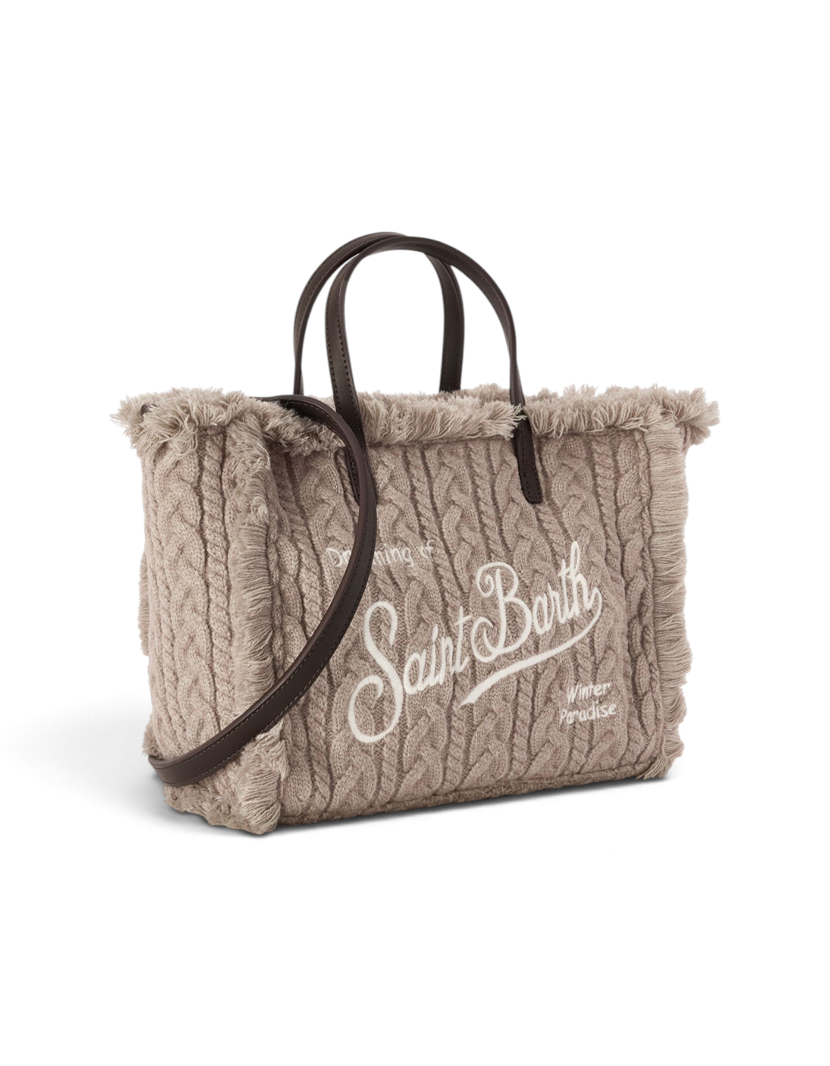 MC2 Saint Barth Borsa Colette Wool Braid N Cable 15 grigio 3