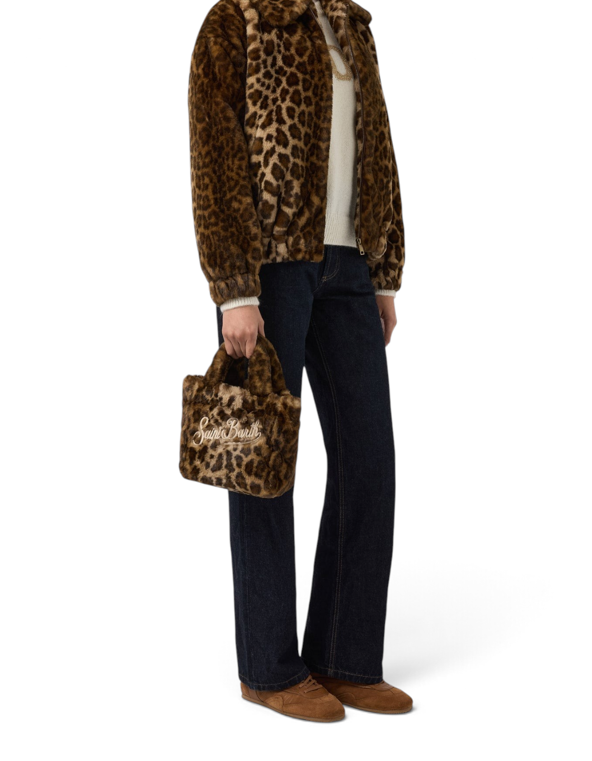 MC2 Saint Barth Vanity Mini Soft Fur Dark Leopard