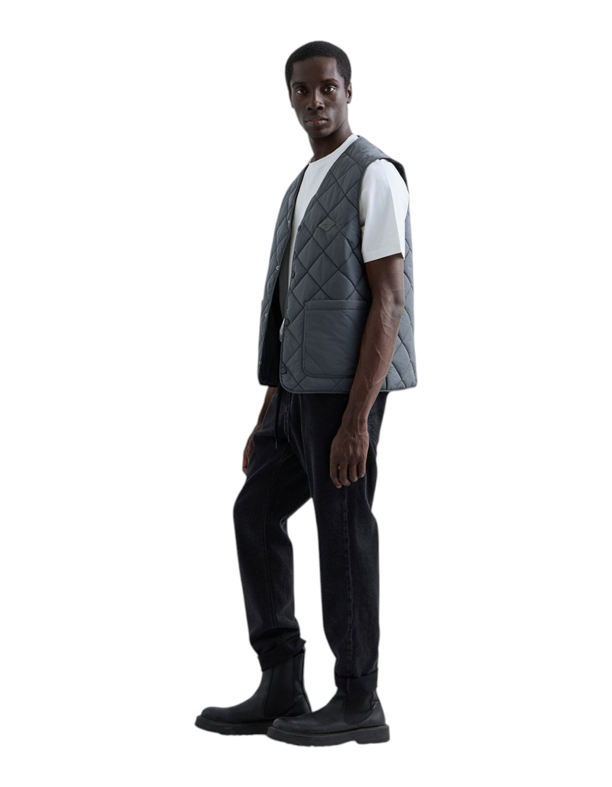 Replay Lanny jeans uomo relaxed tapered Black - vista laterale