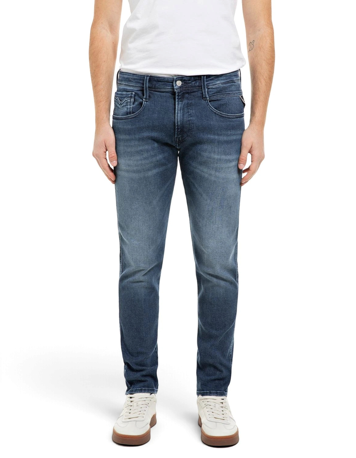 Replay Anbass jeans uomo slim fit Medium Blue M0914 - fronte