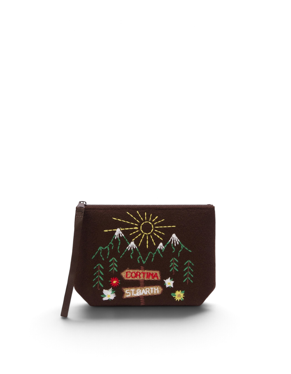 MC2 Saint Barth Pochette Aline Felt Landscape Draw 18 Emb - vista 1