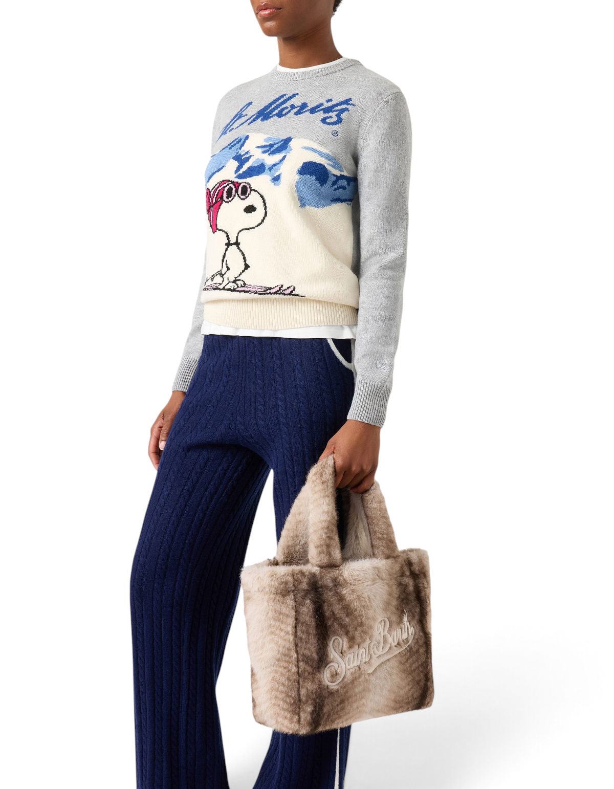 MC2 Saint Barth Borsa Colette Soft Fur Ferret 15M Emb - vista 2