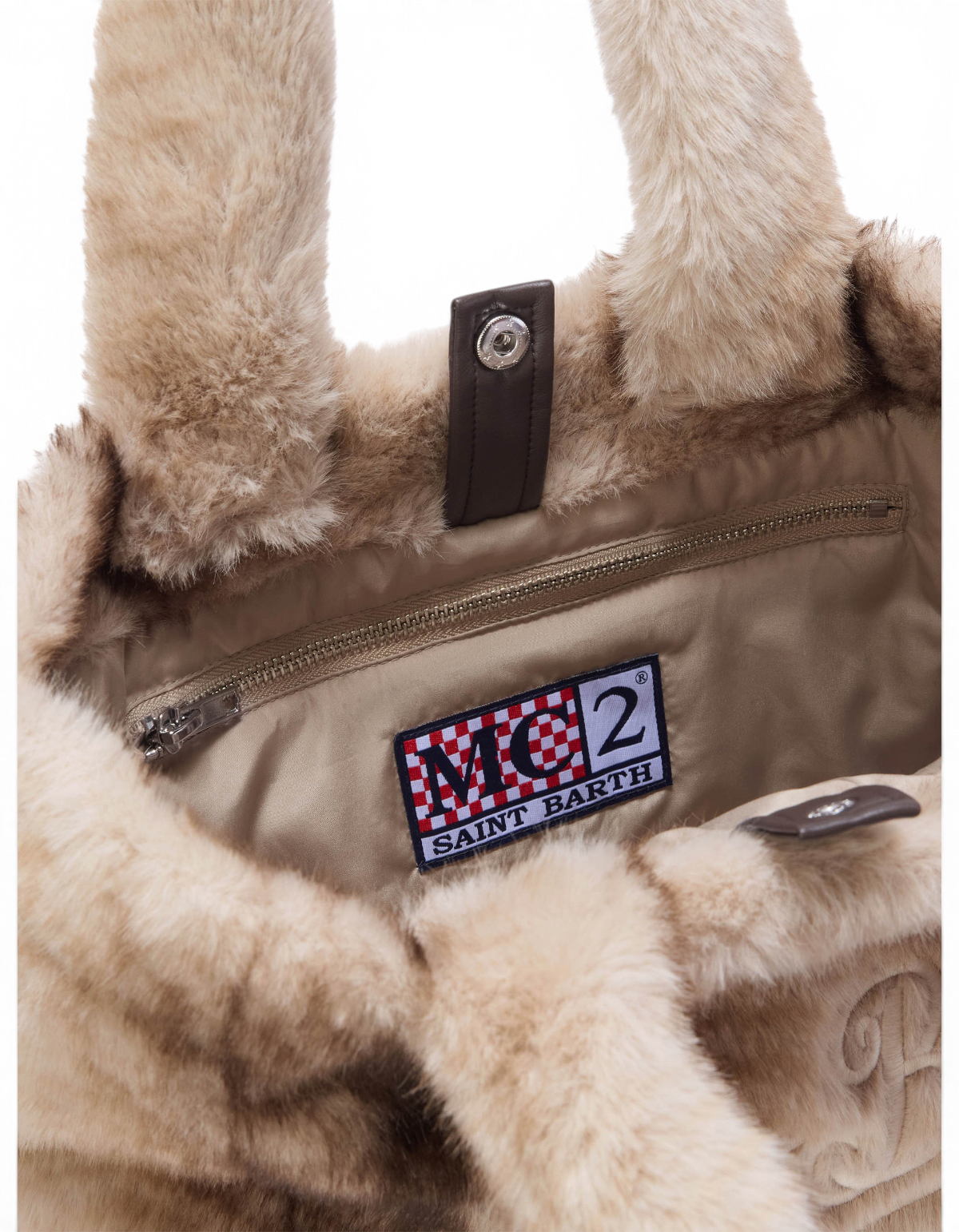 MC2 Saint Barth Borsa Colette Soft Fur Ferret 15M Emb - vista 5