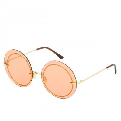 spitfire british summer round sunglasses in orange