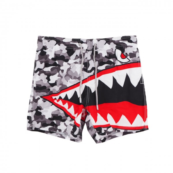 MC2 Saint Barth | Placed Print Armyshark Mimetic Costume Grey | MC2 ...