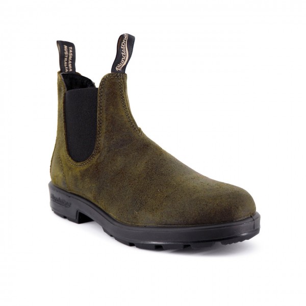 Blundstone 1615 El Side Boot Suede Green BST BCCAL0418 1615 888