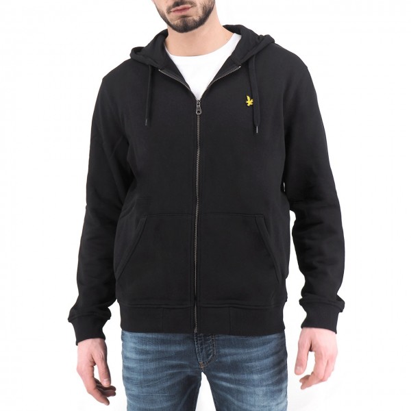 Lyle & Scott | Zip Through Hoodie, Nero | LYS_ML420VTR Z865