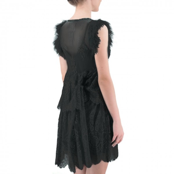 Aniye By | Plumette Dress, Black | ANI_185092 00002
