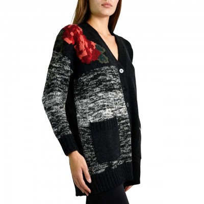 Asymmetrical Cardigan, Black