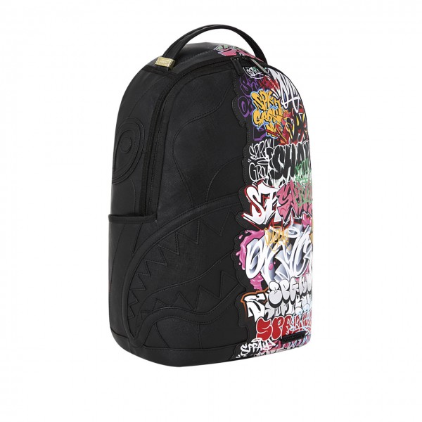 sprayground half graff backpack