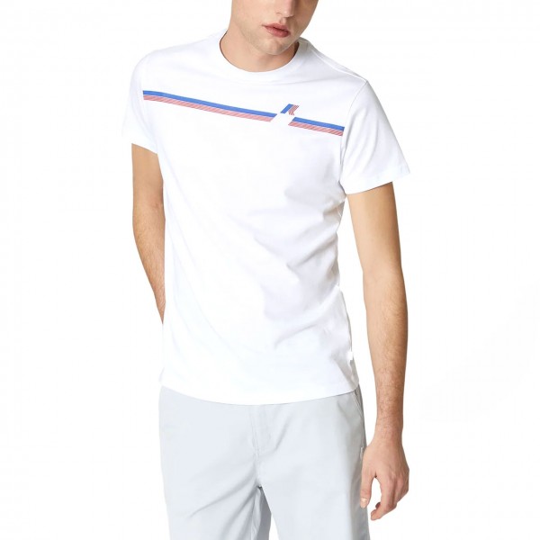 Odom Logo Stripes White T-Shirt