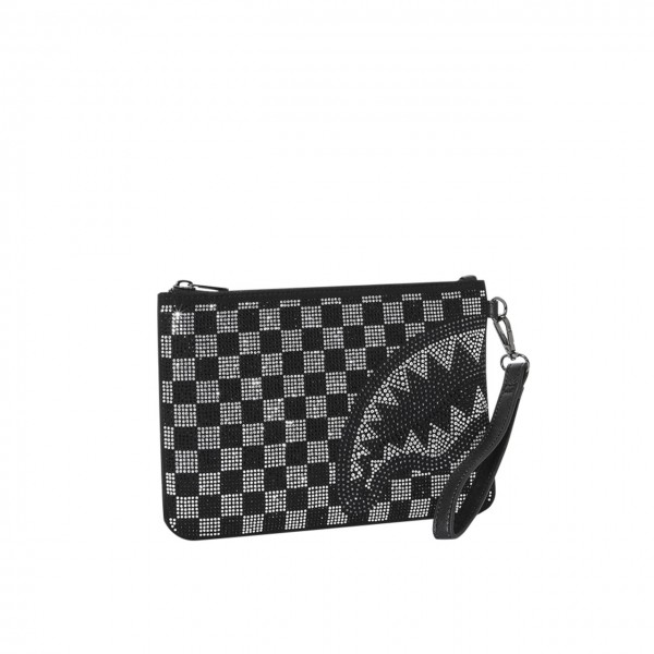 Trinity Checkered Clutch