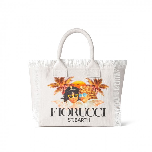 Mc2 Saint Barth Fiorucci Angels-print Beach Bag in Blue