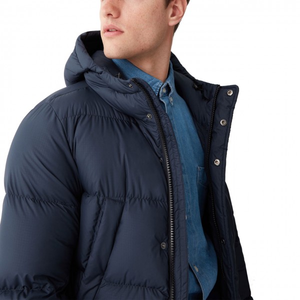 Puffy blue outlet jacket