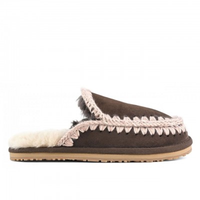 Slipper Eskimo Stitch Mocha