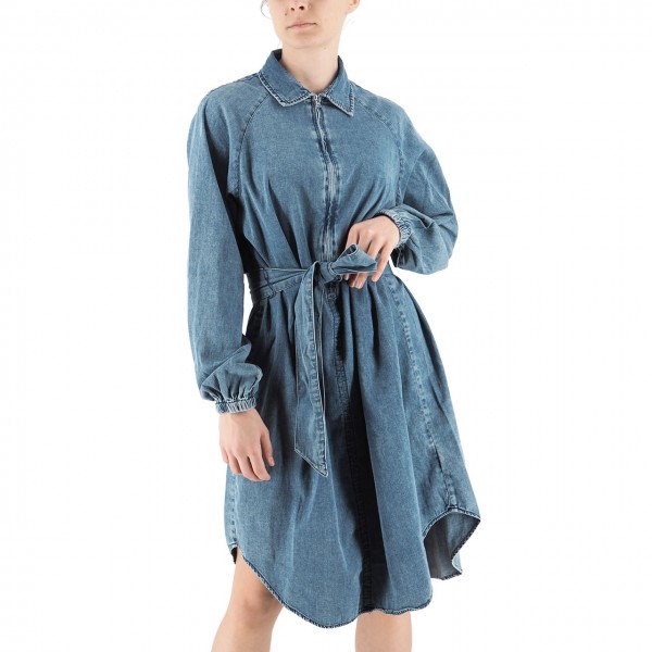 Medium Blue Denim Shirtdress