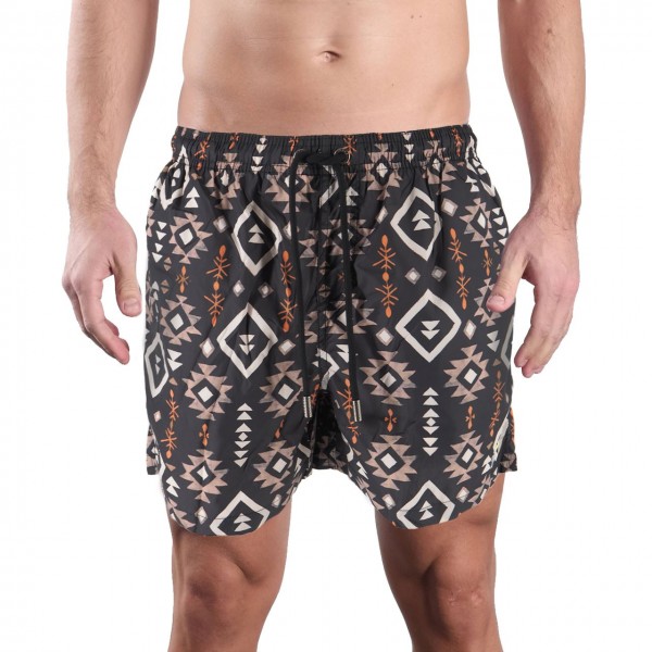 Uxmal Black Swim Shorts