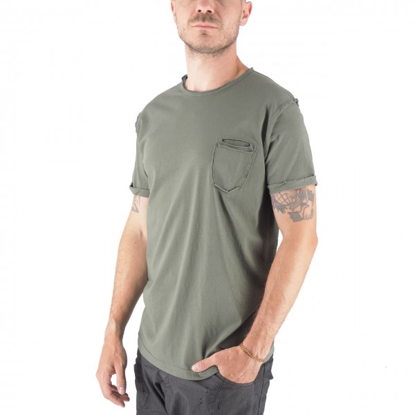 Shiro Crew Neck T-Shirt With Pocket