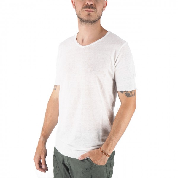 Granada T-Shirt In Pure Linen