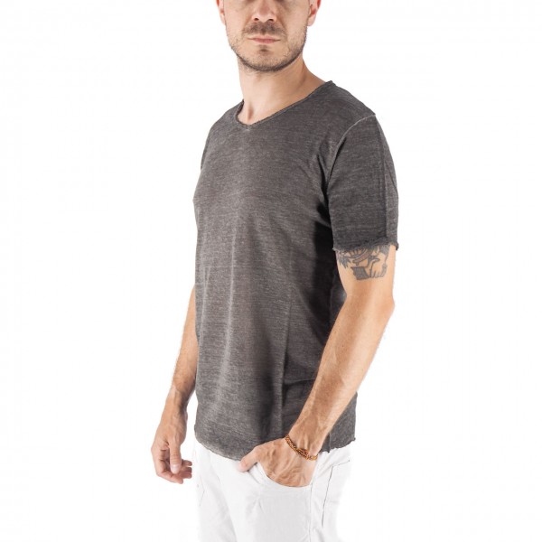 Granada T-Shirt In Pure Linen