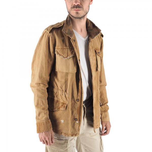 Saharan Jacket In Cotton And Linen