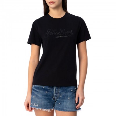 Emilie Logo Rhinestone T-Shirt