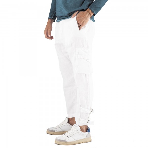 Linen Cargo Pants