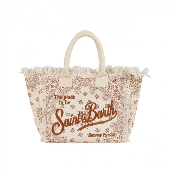 Bandana Round Vanity Bag Sand