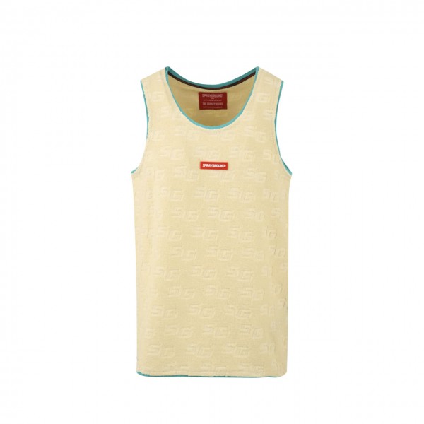 Jacquard SG Cream Tank Top