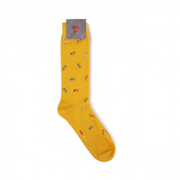 Men's Crew Sock with Icon Print