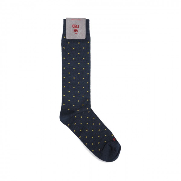 Men's Crew Polka Dot Linen Socks