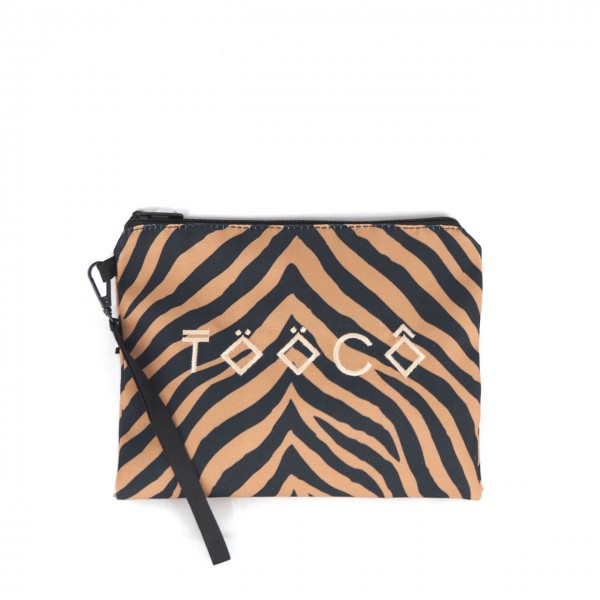 Brown Zebra Clutch