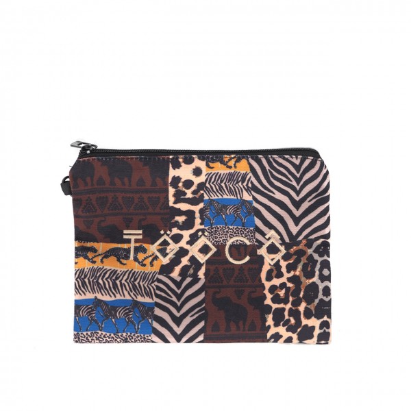 Multicolored Amelie clutch bag