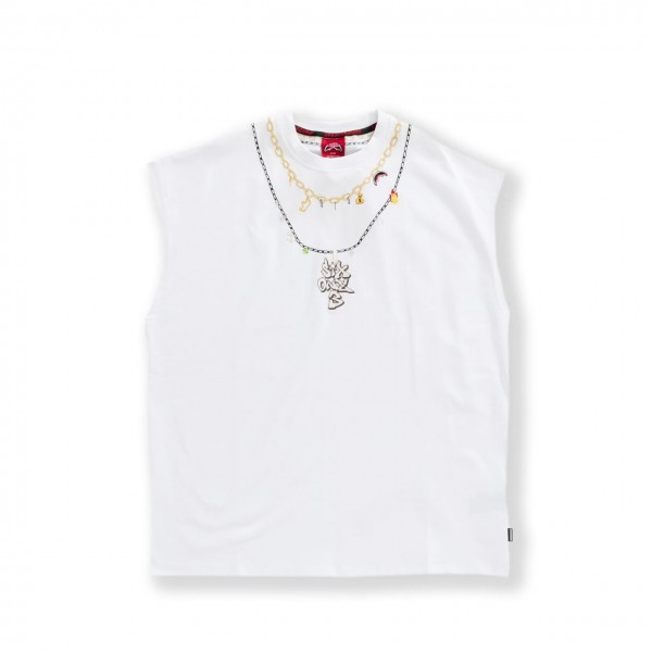 Sleeveless Necklaces White