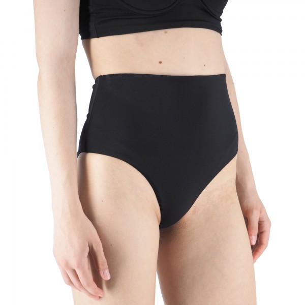 Jade Black High Waist Briefs