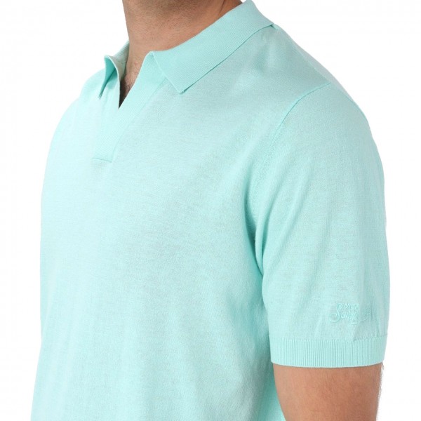 Sloan Polo Shirt In Thread With Embroidery