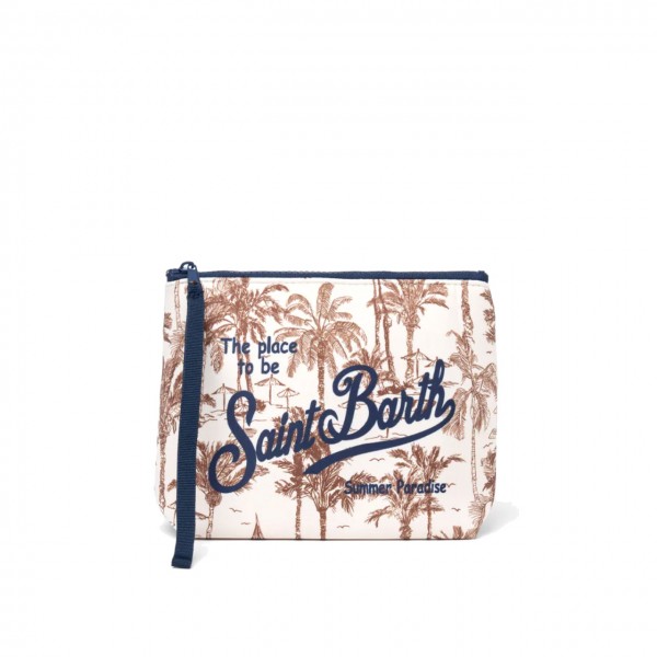 Aline Toile De Jouy clutch bag